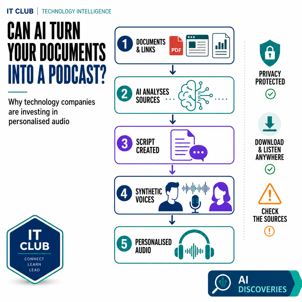 Could AI Turn Your Business Information into a Personal Podcast?