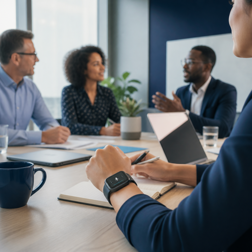 Your watch is becoming an AI meeting assistant. Does everyone else know?