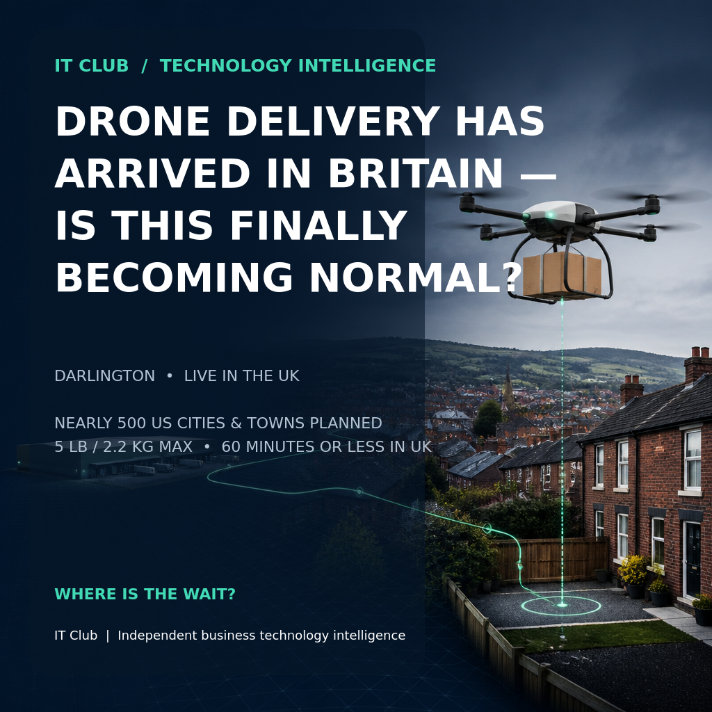 Drone Delivery Has Arrived in Britain — Is This Finally Becoming Normal?