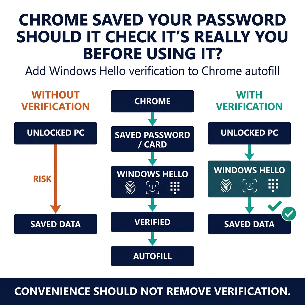 Make Chrome Autofill Safer with Windows Hello